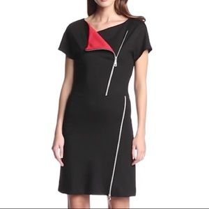 Love Moschino Asymmetrical Zip Dress NWT